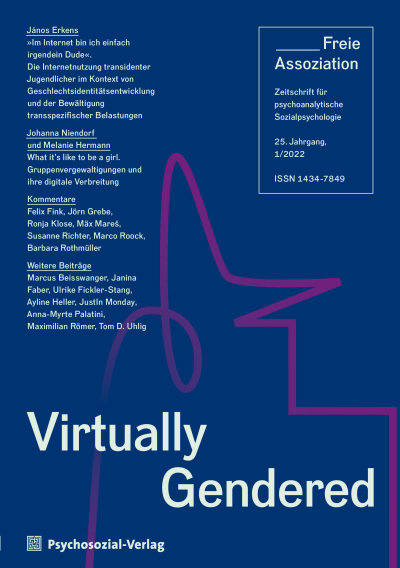 Cover of Volume: Freie Assoziation Volume 25 (2022), Edition 1