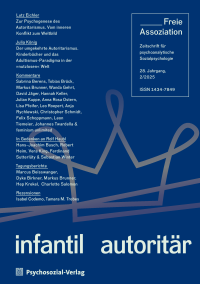 Cover of Volume: Freie Assoziation Volume 28 (2025), Issue 2