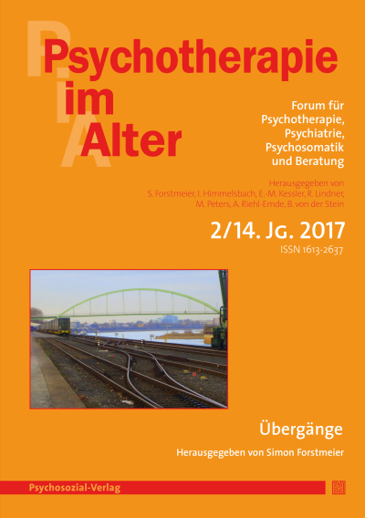 Cover of Volume: Psychotherapie im Alter Volume 14 (2017), Edition 2