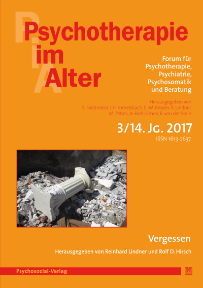 Cover of Volume: Psychotherapie im Alter Volume 14 (2017), Edition 3
