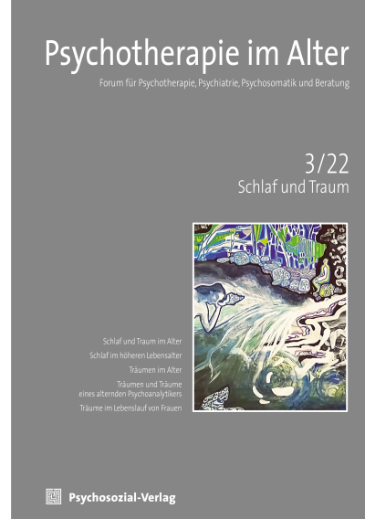 Cover of Volume: Psychotherapie im Alter Volume 19 (2022), Edition 3