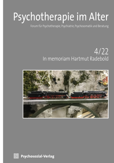 Cover of Volume: Psychotherapie im Alter Volume 19 (2022), Edition 4