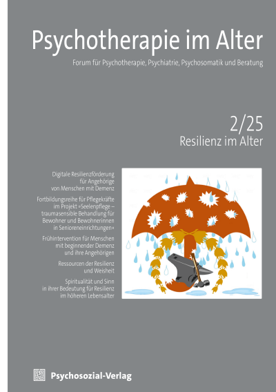 Cover der Ausgabe: Psychotherapie im Alter Jahrgang 22 (2025), Heft 2