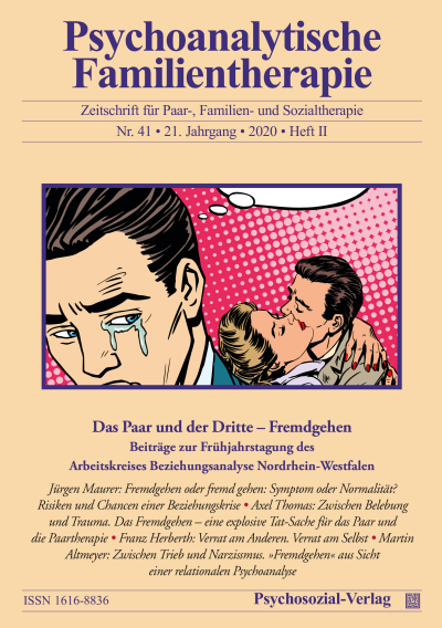 Cover der Ausgabe: Psychoanalytische Familientherapie Jahrgang 21 (2020), Heft 2