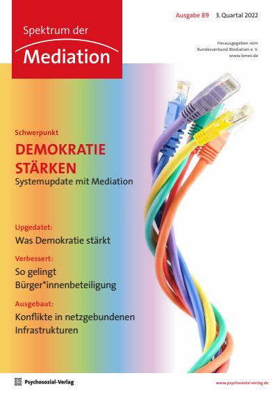 Cover of Volume: Spektrum der Mediation Volume 19 (2022), Edition 3