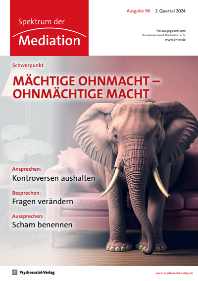 Cover der Ausgabe: Spektrum der Mediation Jahrgang 21 (2024), Heft 2