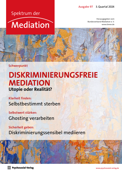 Cover der Ausgabe: Spektrum der Mediation Jahrgang 21 (2024), Heft 3