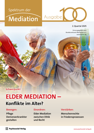 Cover der Ausgabe: Spektrum der Mediation Jahrgang 22 (2025), Heft 2