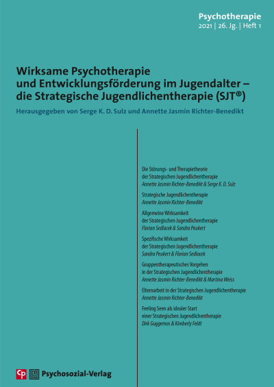 Cover of Volume: Psychotherapie Volume 26 (2021), Edition 1