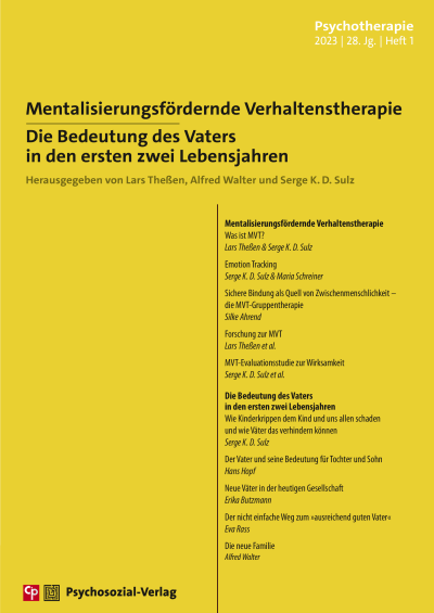 Cover of Volume: Psychotherapie Volume 28 (2023), Edition 1