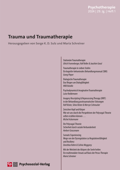 Cover of Volume: Psychotherapie Volume 29 (2024), Edition 1