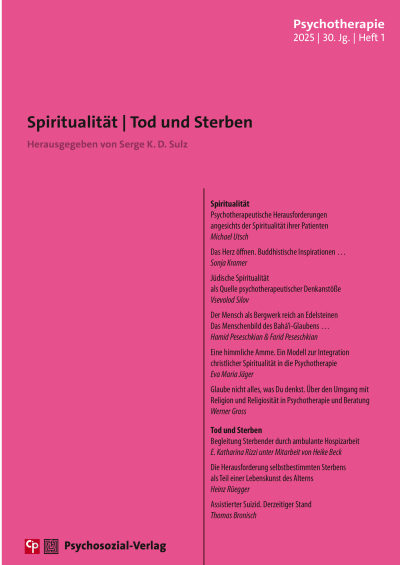 Cover of Volume: Psychotherapie Volume 30 (2025), Edition 1