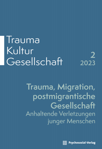Cover der Ausgabe: Trauma Kultur Gesellschaft Jahrgang 1 (2023), Heft 2