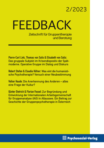 Cover of Volume: Feedback Volume 12 (2023), Edition 2