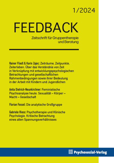 Cover of Volume: Feedback Volume 13 (2024), Edition 1