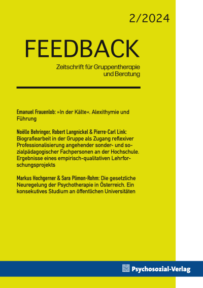 Cover of Volume: Feedback Volume 13 (2024), Edition 2