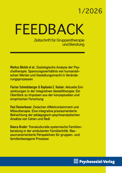 Cover der Ausgabe: Feedback Jahrgang 15 (2026), Heft 1