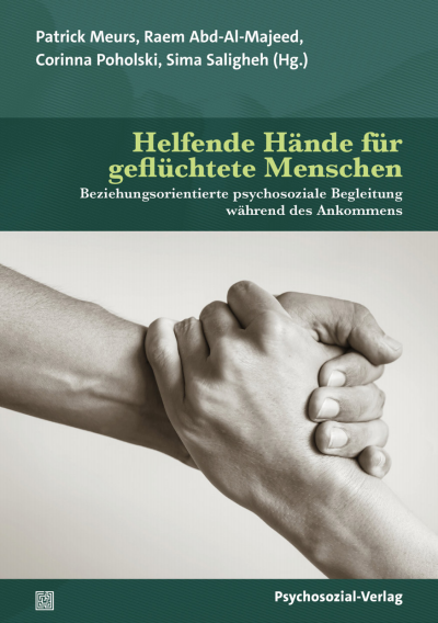 Cover des Buchs: Helfende Hände für geflüchtete Menschen