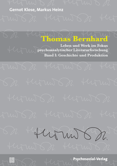 Cover of book: Thomas Bernhard