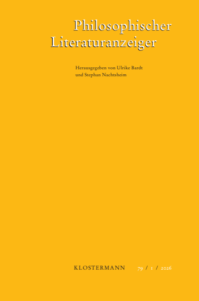 Cover of Volume: Philosophischer Literaturanzeiger Volume 79 (2026), Edition 1