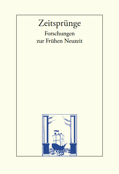Cover der Ausgabe: Zeitsprünge Jahrgang 28 (2024), Heft 3-4