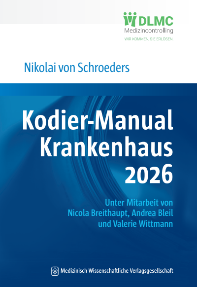 Cover des Buchs: Kodier-Manual Krankenhaus 2026