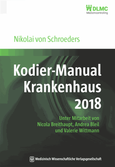 Cover of book: Kodier-Manual Krankenhaus 2018
