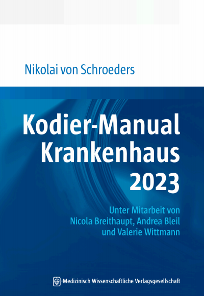 Cover of book: Kodier-Manual Krankenhaus 2023