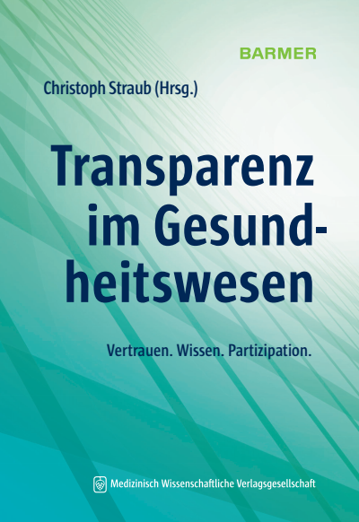 Cover of book: Transparenz im Gesundheitswesen
