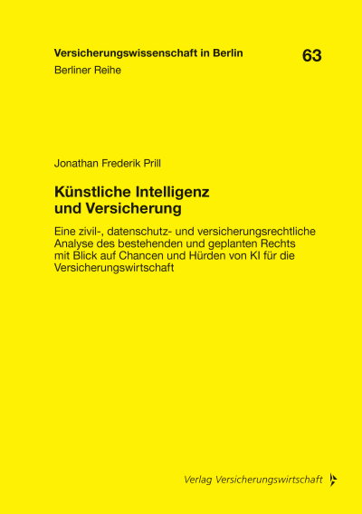 Cover des Buchs: Künstliche Intelligenz und Versicherung