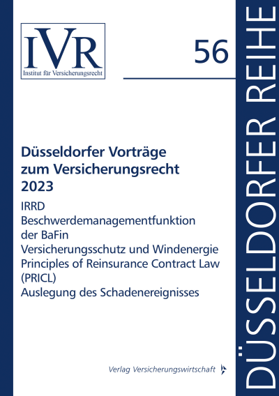 Cover des Buchs: Düsseldorfer Vorträge zum Versicherungsrecht 2023