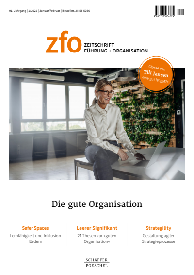 Cover of Volume: zfo Volume 91 (2022), Edition 1