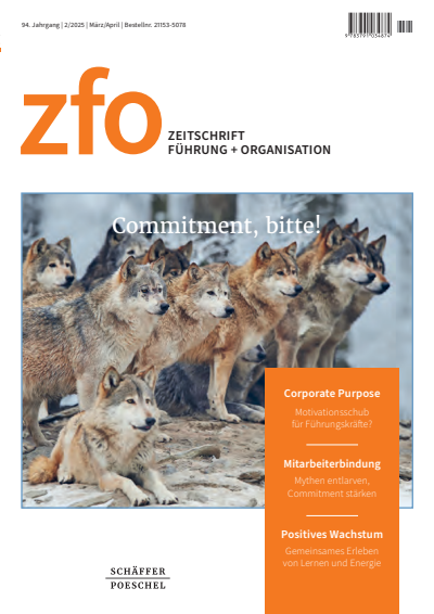 Cover der Ausgabe: zfo Jahrgang 94 (2025), Heft 2