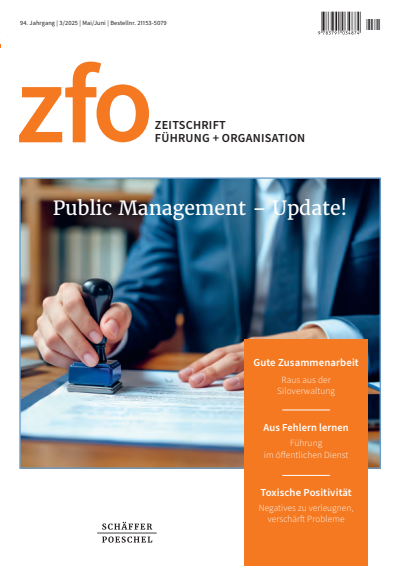 Cover der Ausgabe: zfo Jahrgang 94 (2025), Heft 3