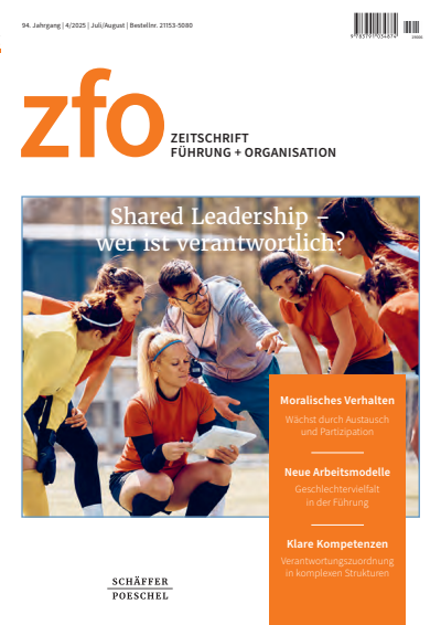 Cover der Ausgabe: zfo Jahrgang 94 (2025), Heft 4