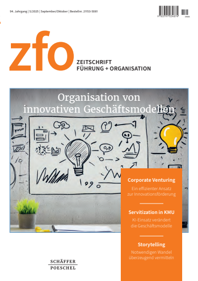 Cover der Ausgabe: zfo Jahrgang 94 (2025), Heft 5