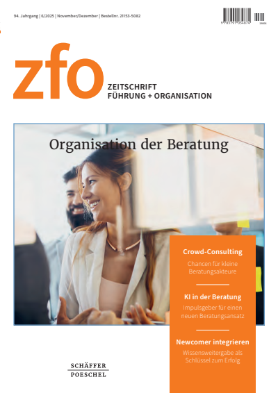 Cover der Ausgabe: zfo Jahrgang 94 (2025), Heft 6