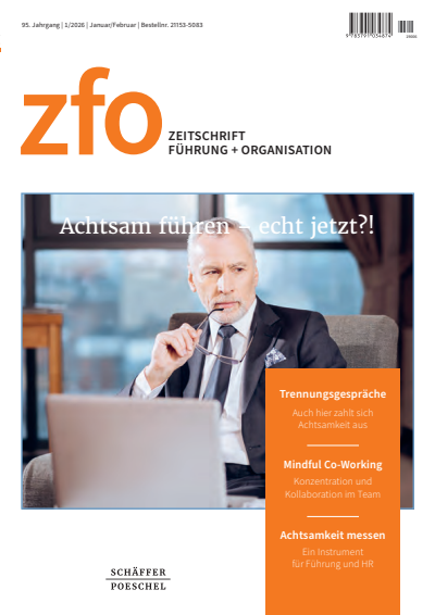 Cover der Ausgabe: zfo Jahrgang 95 (2026), Heft 1