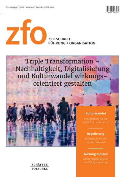 Cover der Ausgabe: zfo Jahrgang 95 (2026), Heft 2