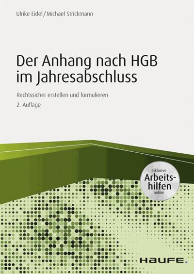 Cover of book: Der Anhang nach HGB - inkl. Arbeitshilfen online