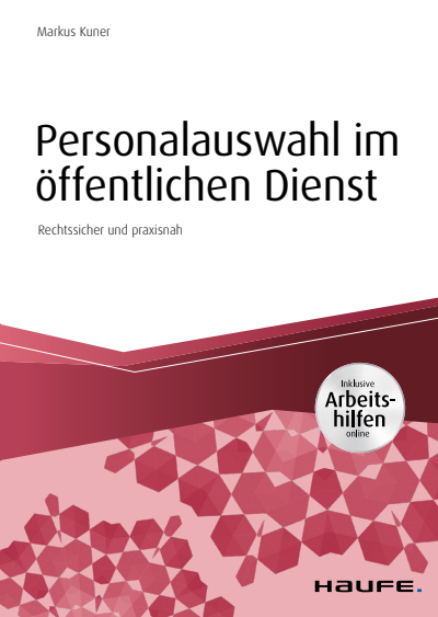 Cover des Buchs: Personalauswahl im öffentlichen Dienst - inkl. Arbeitshilfen online