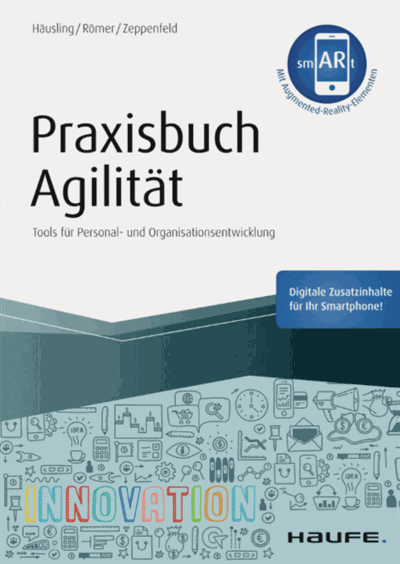 Cover des Buchs: Praxisbuch Agilität - inkl. Augmented-Reality-App