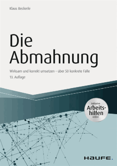 Cover des Buchs: Die Abmahnung - inkl. Arbeitshilfen online
