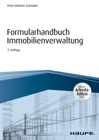 Cover of book: Formularhandbuch Immobilienverwaltung - inkl. Arbeitshilfen online