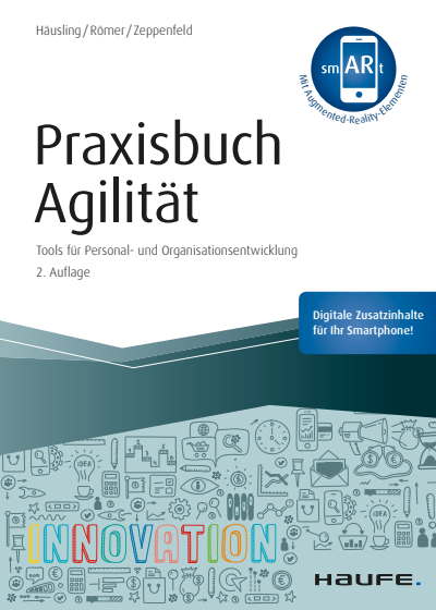 Cover des Buchs: Praxisbuch Agilität - inkl. Augmented-Reality-App