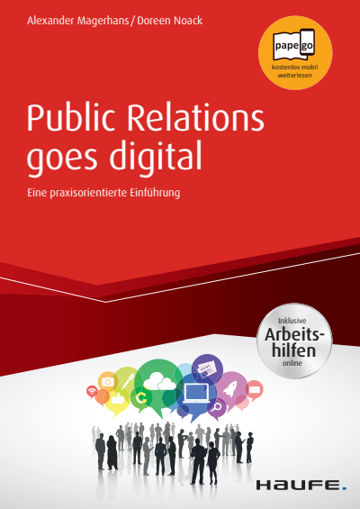 Cover of book: Public Relations goes digital - inkl. Arbeitshilfen online