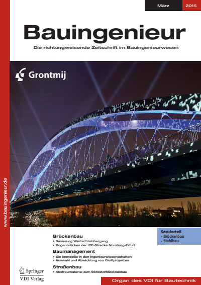 Cover of Volume: Bauingenieur Volume 90 (2015), Edition 03