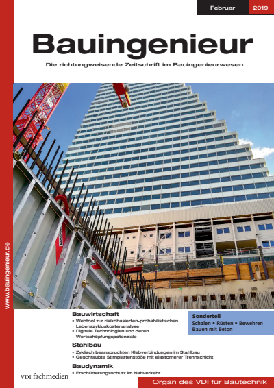 Cover of Volume: Bauingenieur Volume 94 (2019), Edition 02