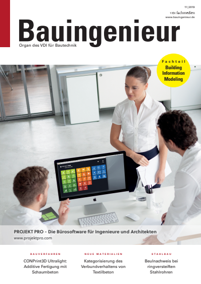 Cover of Volume: Bauingenieur Volume 94 (2019), Edition 11