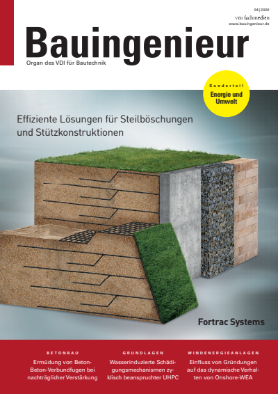Cover of Volume: Bauingenieur Volume 95 (2020), Edition 04